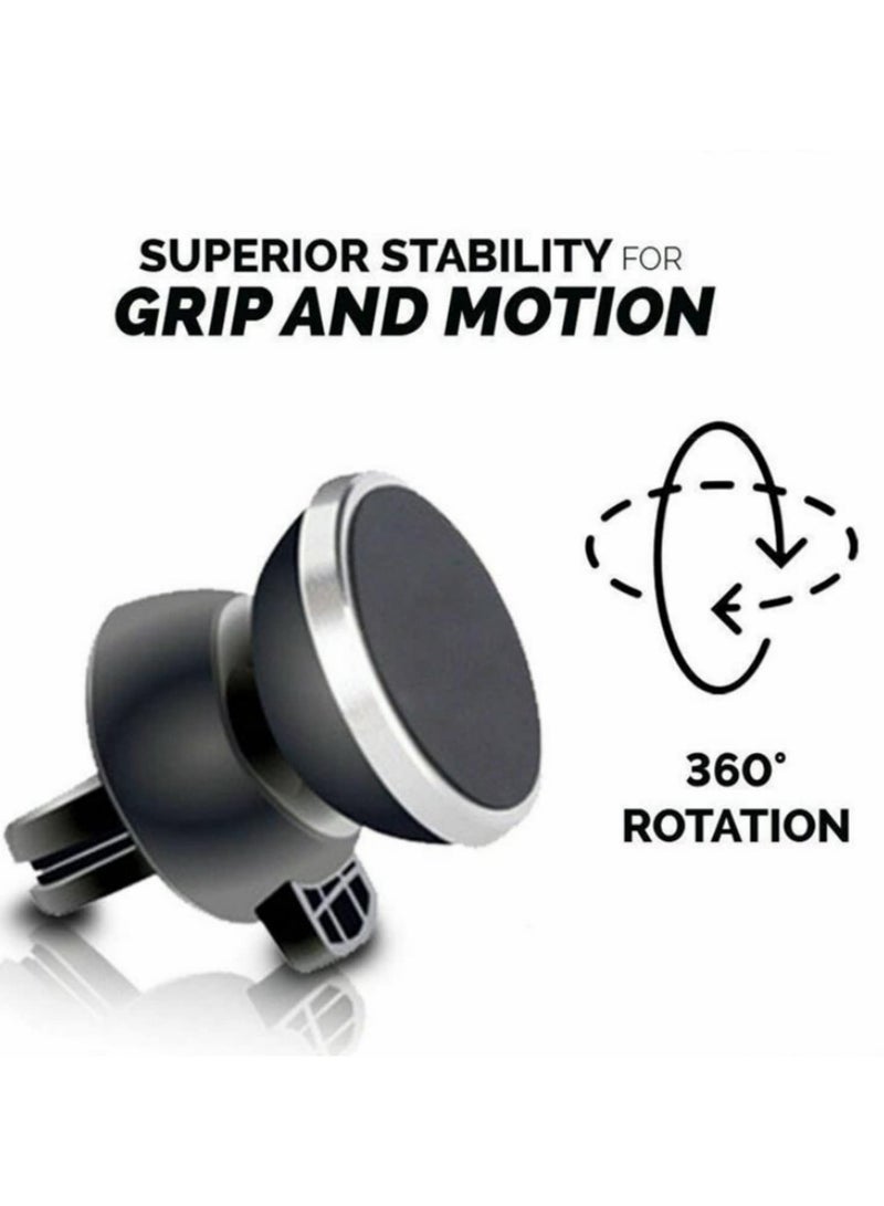 Magnetic Phone Holder For Car Air Vent Mount 360 Degree Rotating Universal Strong Magnet Phone Stand For Car Ventilation Air Outlet And Dashboard Navigation - Image 3