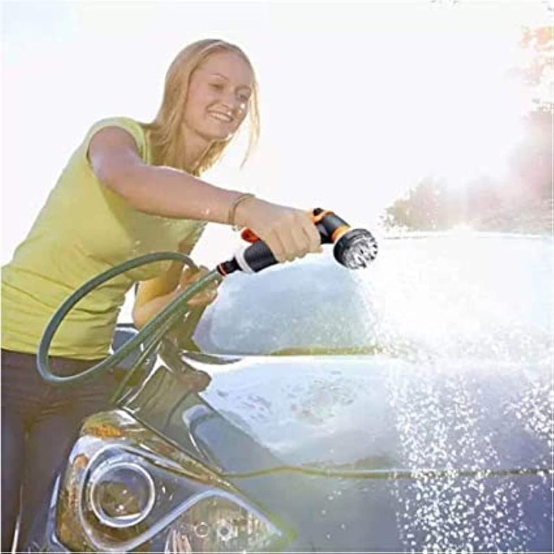 AQ AQSON AQSON Adjustable Garden Hose Nozzle with 8 Watering Modes - High Pressure Sprayer for Lawn and Garden - Image 2