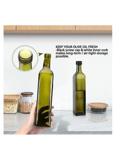 MMG 17oz/500ML Olive Oil Dispenser Bottle for Kitchen, Premium Oil and Vinegar Cruet, Oil and Vinegar Dispenser Set with Pourers, Funnel,  - Image 5