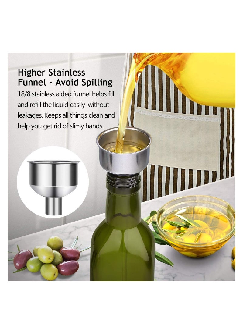 17oz/500ML Olive Oil Dispenser Bottle for Kitchen, Premium Oil and Vinegar Cruet, Oil and Vinegar Dispenser Set with Pourers, Funnel, - pzsku/Z3B5B2816F71D2B106F59Z/45/_/1690828718/2dd8ae36-ecaf-41dd-b9ba-a9545867bd9a