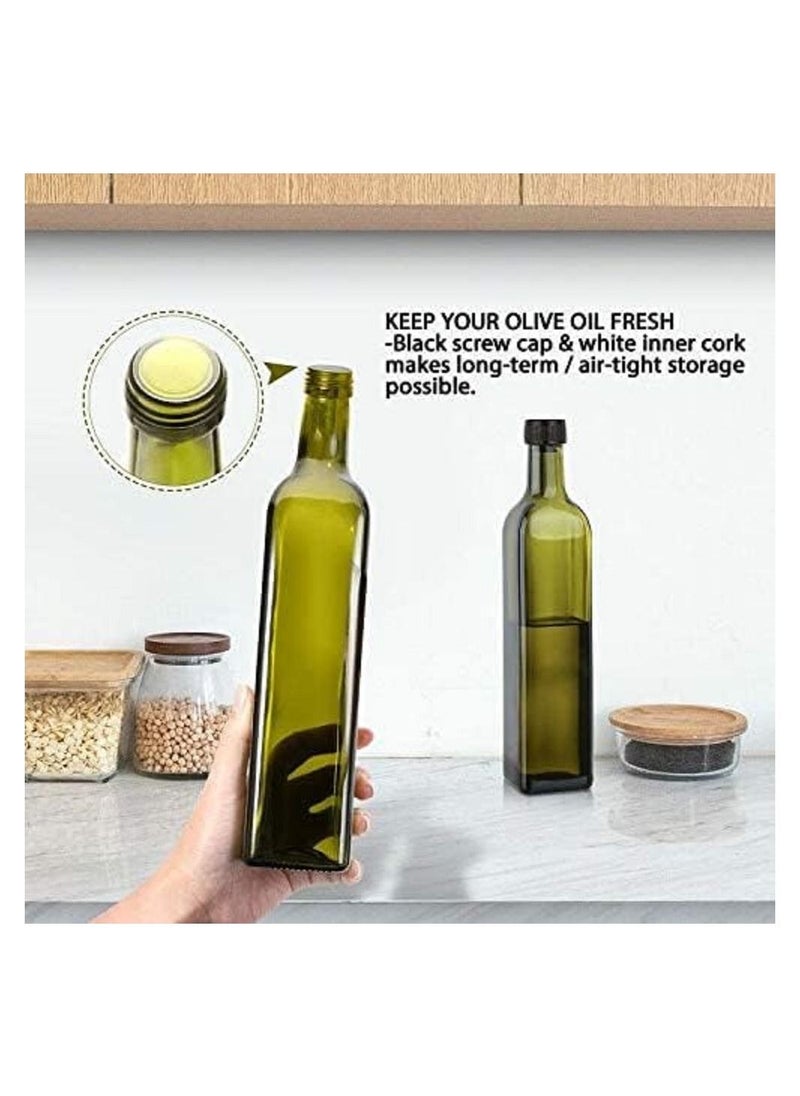 17oz/500ML Olive Oil Dispenser Bottle for Kitchen, Premium Oil and Vinegar Cruet, Oil and Vinegar Dispenser Set with Pourers, Funnel, - pzsku/Z3B5B2816F71D2B106F59Z/45/_/1690828721/7b15afdf-bcde-414d-bdc1-37bf020a9273