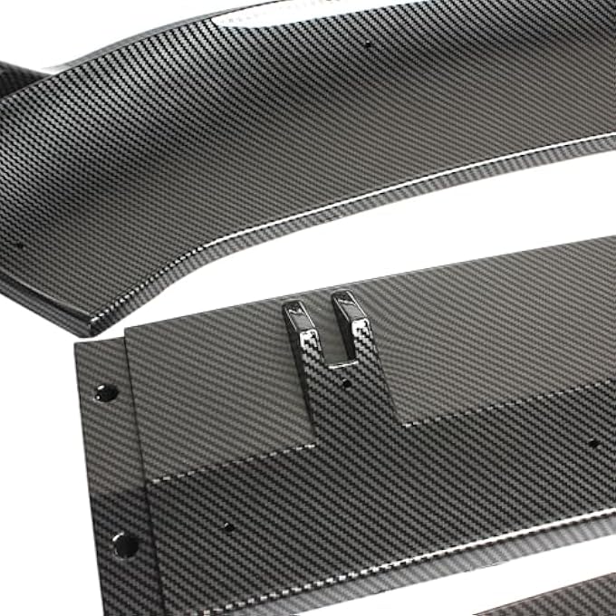 NARPES Front Bumper Lip Splitter for Audi S4 B8.5 A4-S-line 2013-2016 + A4 B8 B8.5 2008-2016 Spoiler Body kit Accessories (Carbon Fiber Look) - Image 3