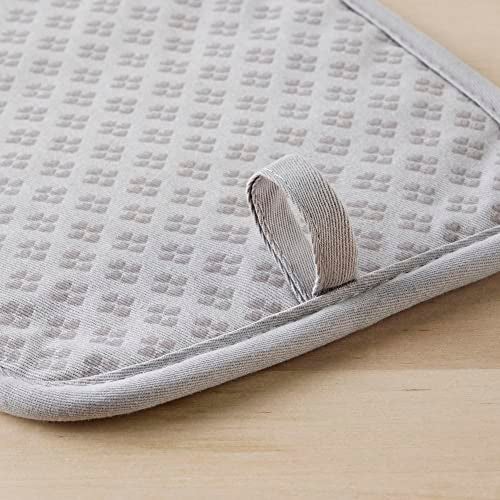 KitchenAid Asteroid Pot Holder 2-Pack Set, Matte Grey, 7"x10" - Image 3