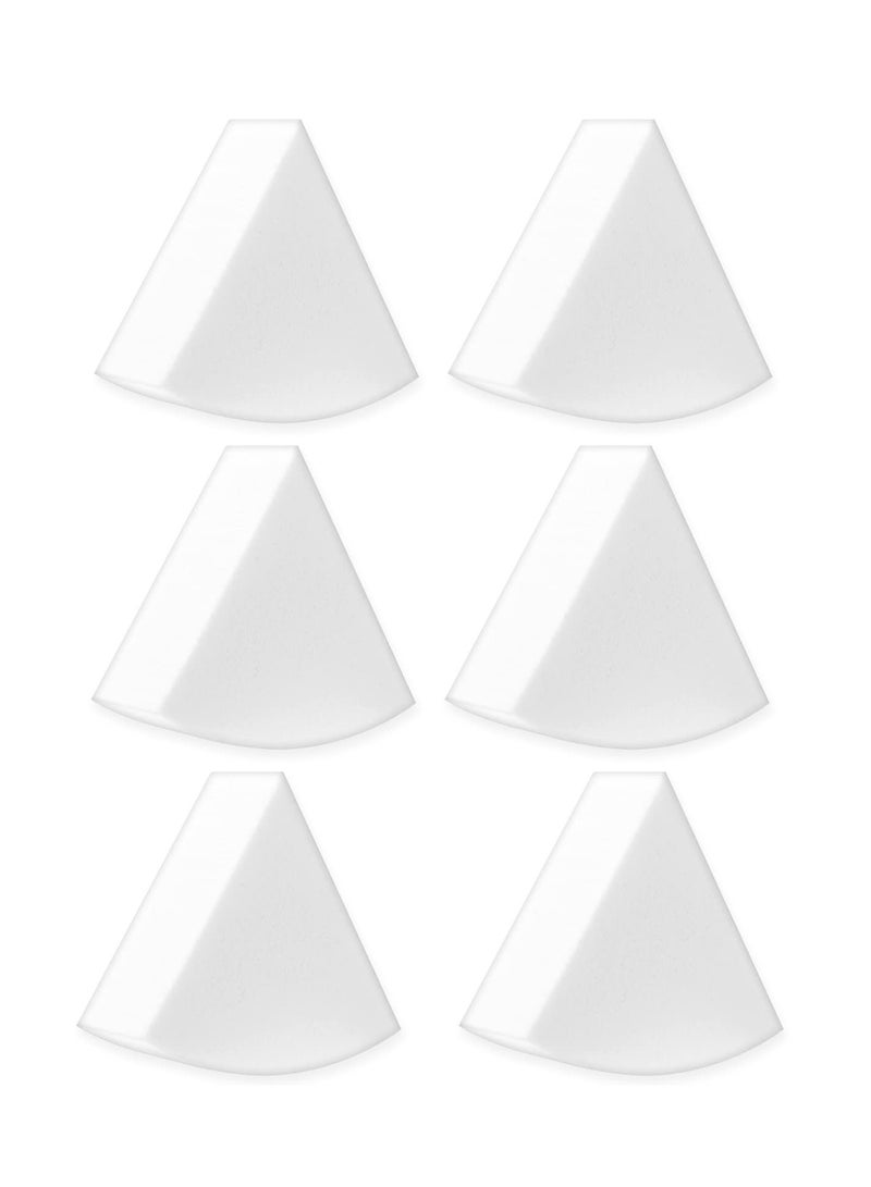 KASTWAVE Makeup Beauty Sponges, 6 Pcs Reusable Face Paint Sponges, Triangle Puff Cosmetic Triangle Wedges Soft Foundation Makeup Blender for Clean Cream Concealer, Cosmetic Artist Set - Image 2