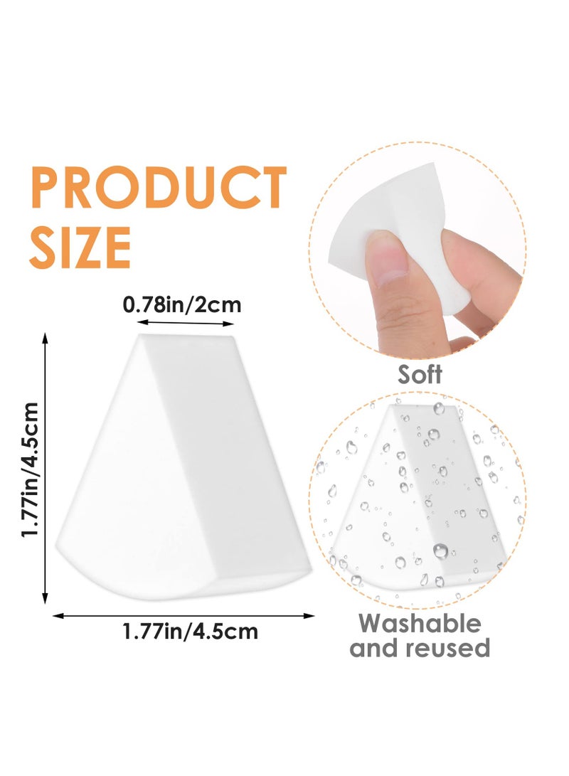 KASTWAVE Makeup Beauty Sponges, 6 Pcs Reusable Face Paint Sponges, Triangle Puff Cosmetic Triangle Wedges Soft Foundation Makeup Blender for Clean Cream Concealer, Cosmetic Artist Set - Image 3