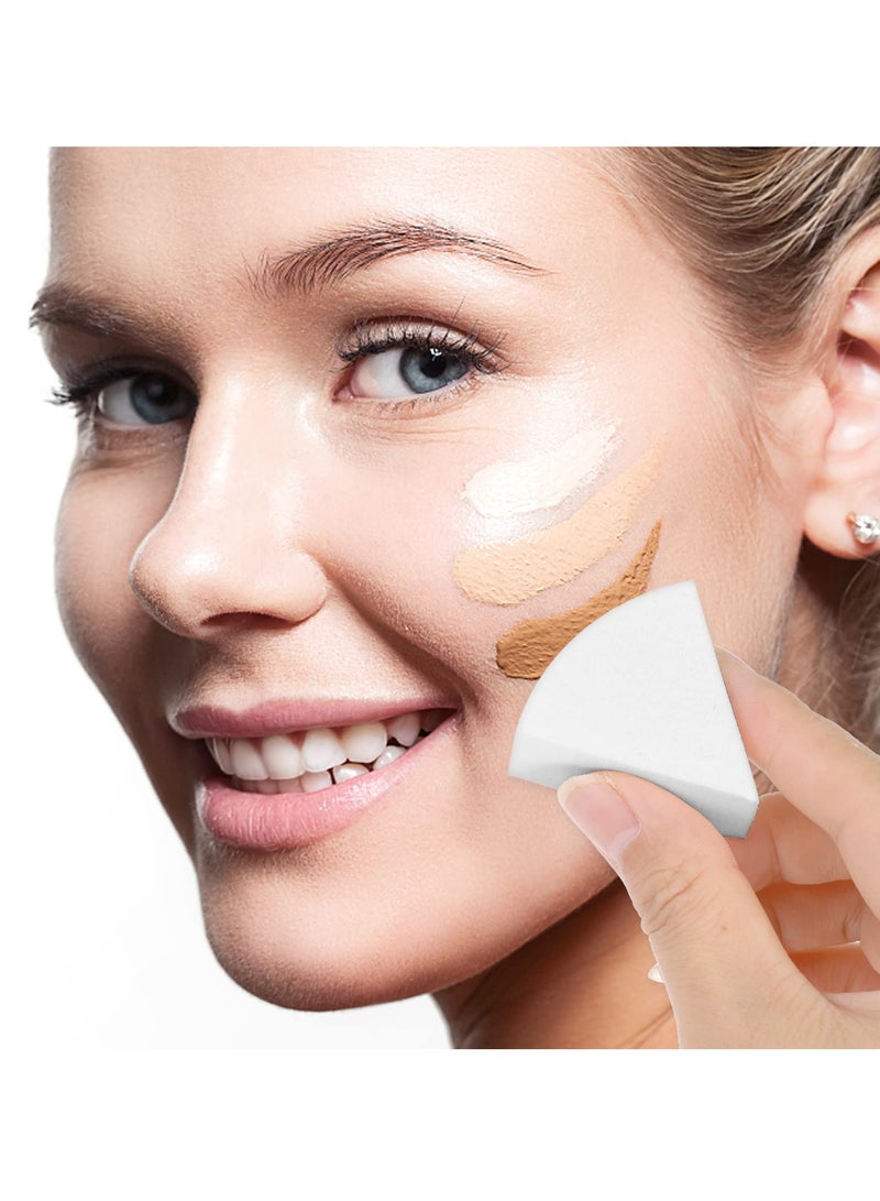 KASTWAVE Makeup Beauty Sponges, 6 Pcs Reusable Face Paint Sponges, Triangle Puff Cosmetic Triangle Wedges Soft Foundation Makeup Blender for Clean Cream Concealer, Cosmetic Artist Set - Image 4