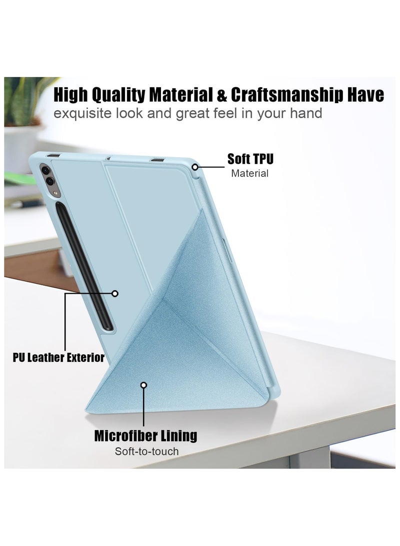 general Compatible with Galaxy Tab S9 Tablet Case (2023 Release), Smart Stand, Pencil Holder, Shockproof Slim Lightweight Leather Cover, Modern Abstract Design - Image 3