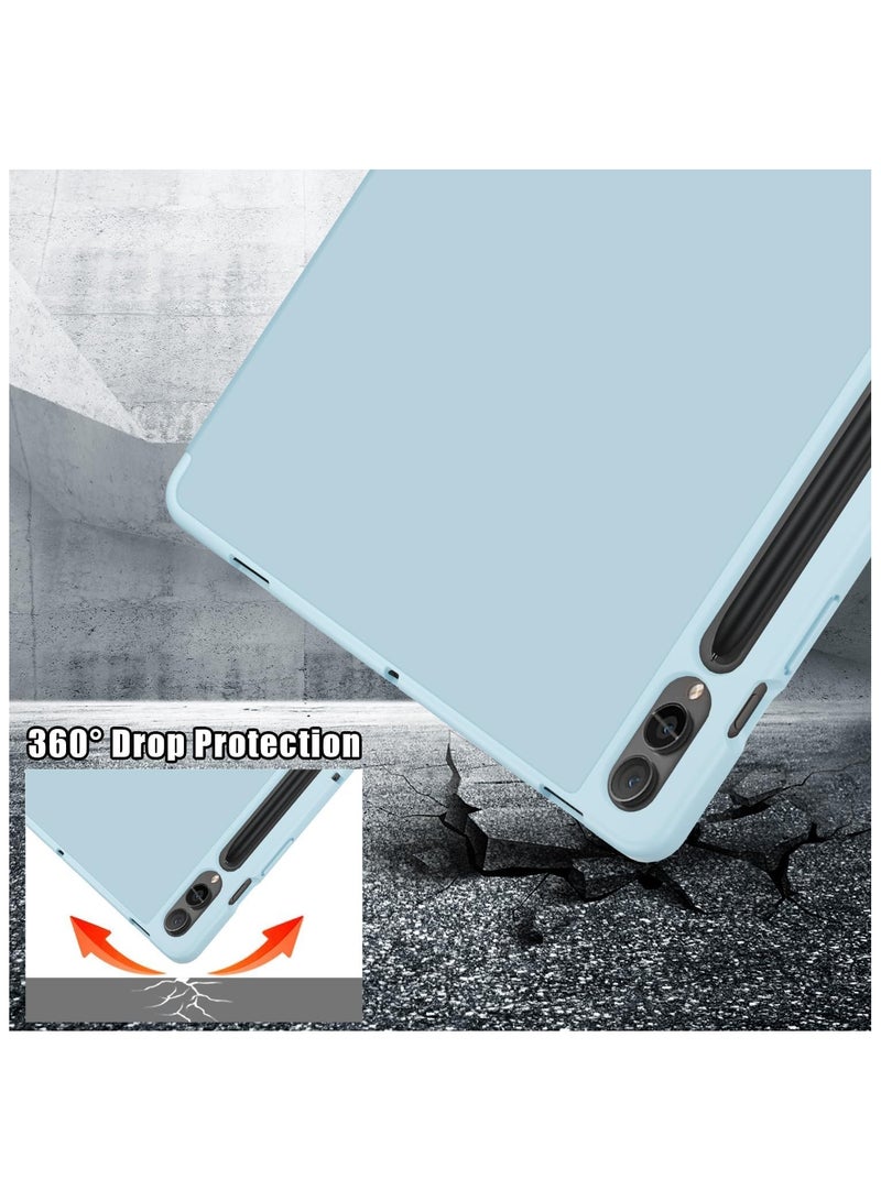 general Compatible with Galaxy Tab S9 Tablet Case (2023 Release), Smart Stand, Pencil Holder, Shockproof Slim Lightweight Leather Cover, Modern Abstract Design - Image 4