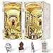 MiniCity DIY Book Nook Kit for Adults 3D Wooden Puzzle Bookend Bookshelf Insert Decor with LED Light and Dust Cover Library of Gods - Image 2
