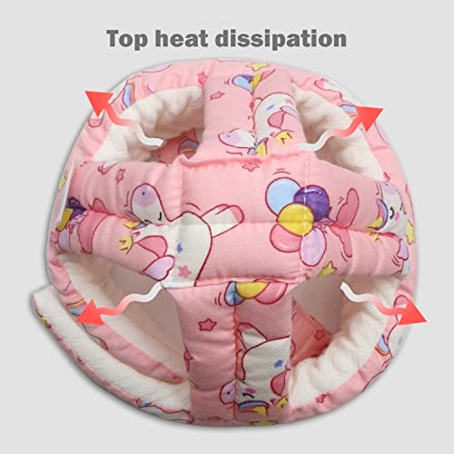 REFLYAWAY Baby Head Protector Baby Helmet for Crawling Walking, No Bumps Safety Head Adjustable Protective Cap for Walking, Playing (Unicorn) - Image 5