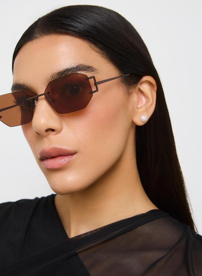 بلاك أوت نظارات شمسية هندسية للجنسين بلاك آوت - Image 4