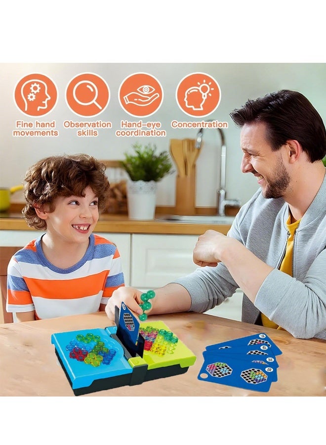 Magic Bead Battle Puzzle Game Set - 80 Challenges 2D Logic Games for Kids 7+ & Adults -Brain Teasers & Smart Puzzles - 2-Player Mode, Problem-Solving & Critical Thinking - Educational Toy, Family Game Night & Gift - Image 2