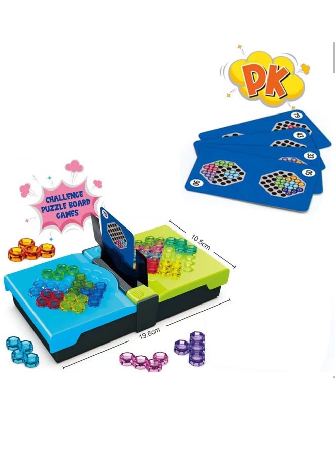 Magic Bead Battle Puzzle Game Set - 80 Challenges 2D Logic Games for Kids 7+ & Adults -Brain Teasers & Smart Puzzles - 2-Player Mode, Problem-Solving & Critical Thinking - Educational Toy, Family Game Night & Gift - Image 5