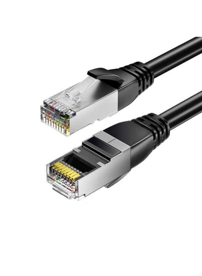 Ult-unite Cat7 Gigabit Ethernet Cable, 10 Gigabit Network High-speed Connection Cable, Crystal Head, Pure Copper, Double Shielding, Engineering Grade, For Home Computer, Broadband Router, Monitoring, Finished Patch Cord, 0.5 Meter - Image 4