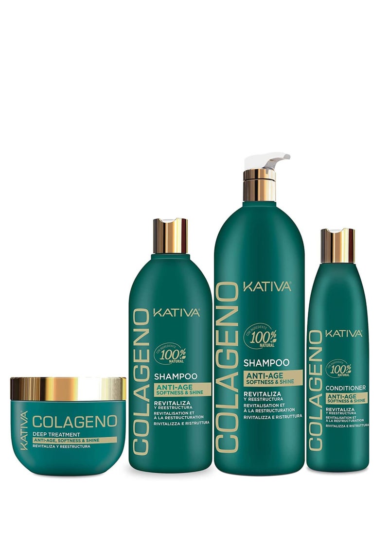 Kativa Kativa Colageno Deep Treatment Softness and Shine Revitalize and Reconstruct Hair Mask 250ml  - Image 4