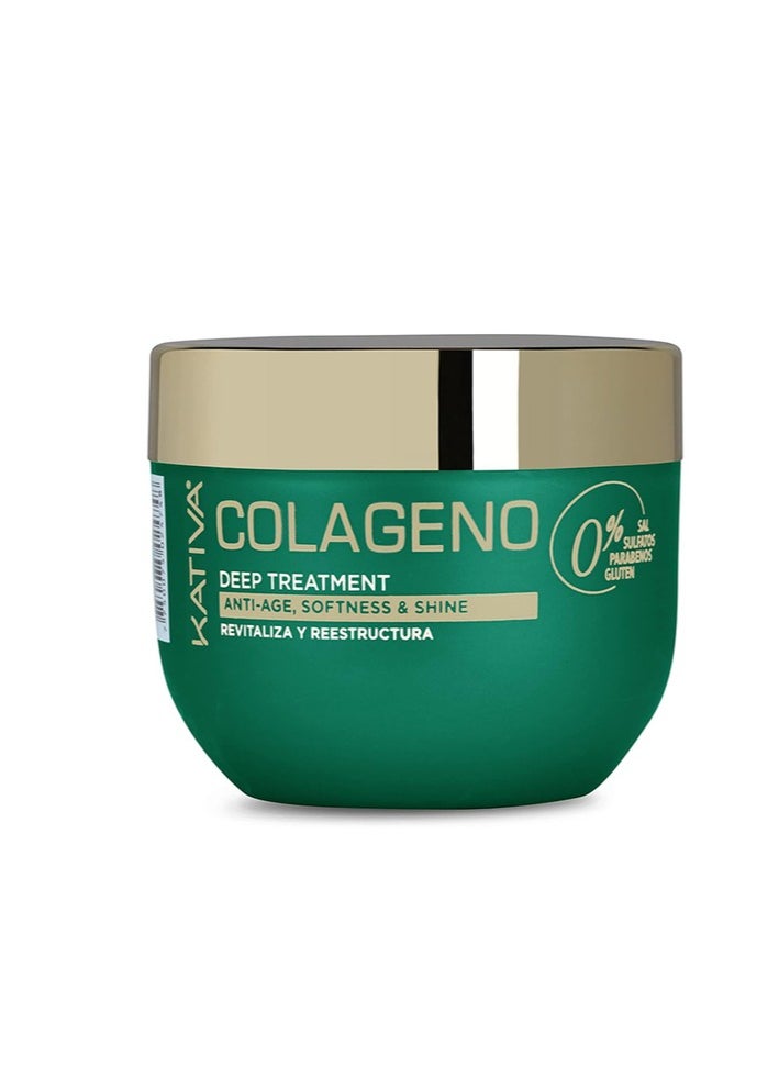 Kativa Kativa Colageno Deep Treatment Softness and Shine Revitalize and Reconstruct Hair Mask 250ml  - Image 3