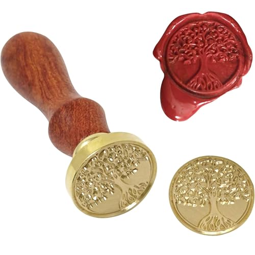 Curated Cart Tree Seal Stamp Kit - Includes Stamp & 50 Multicolor Beads for Decorating Gift Cards, Wedding Invitations, Envelopes & Letters - Perfect Sealing Kit for Crafting & Personalizing - Image 2