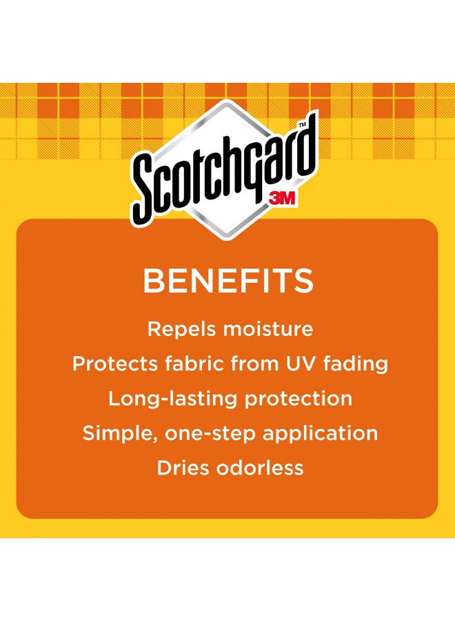 Scotchgard بخاخ قماش سكوتشغارد للحماية من الماء والشمس في الهواء الطلق، بخاخ مقاوم للماء لمعدات الهواء الطلق وأثاث الفناء في الربيع والصيف، بخاخ قماش للأغراض الخارجية، 10.5 أونصة، 4 عبوات - Image 4