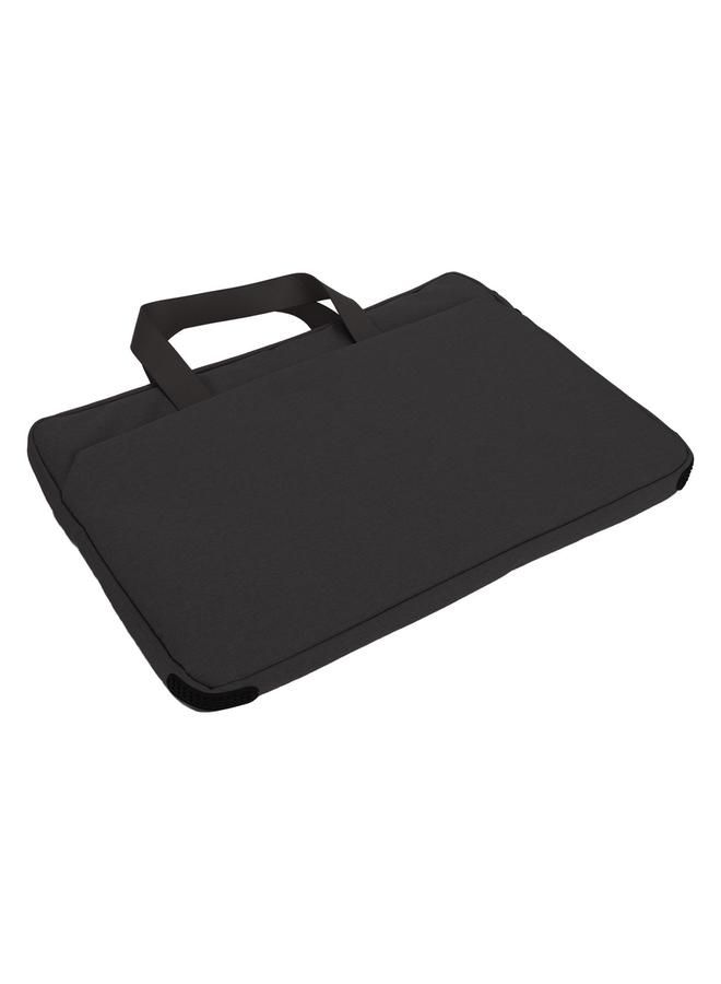 Laptop Bag Large Capacity Waterproof Simple Computer Carrying Case for 15.1‑15.6 Inch Laptops Office Travel Black