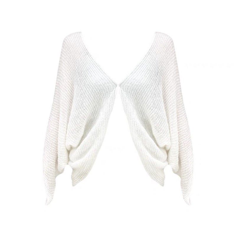 Women's Casual Open-Front Cardigan Blouse with Lace - Image 5