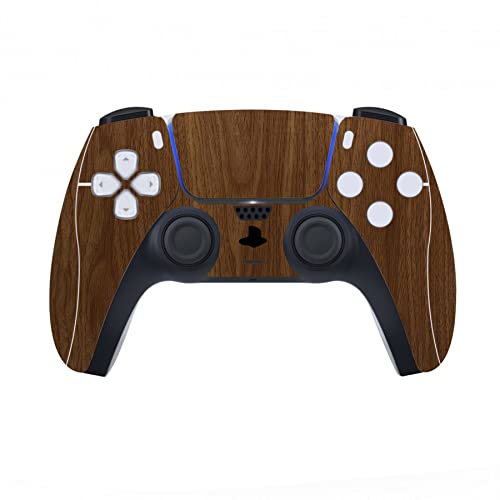 PlayVital Wood Grain Full Set Skin Decal for ps5 Console Digital Edition, Sticker Vinyl Decal Cover for ps5 Controller & Charging Station & Headset & Media Remote - Image 4