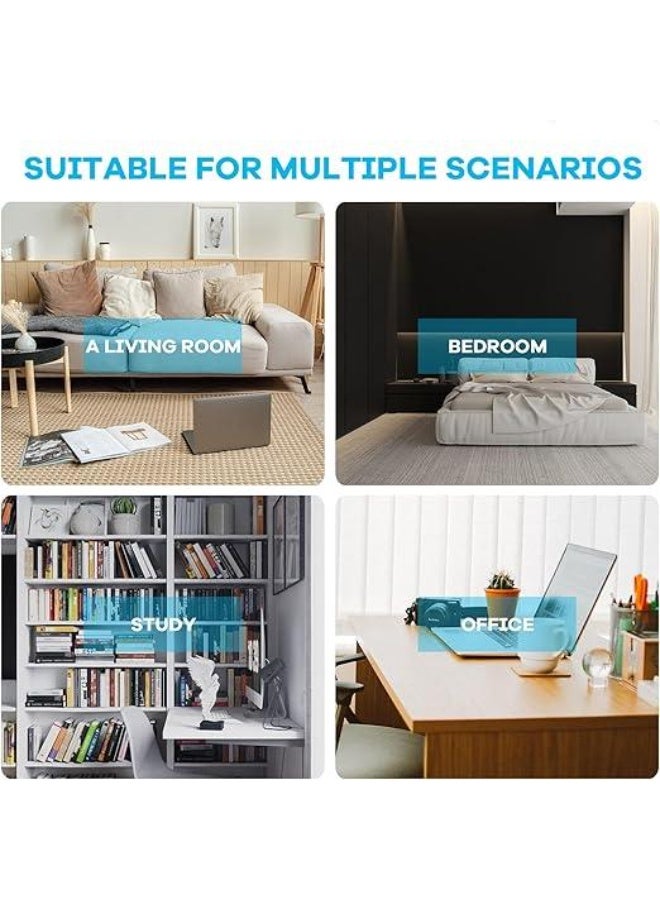 DUNISO Metal Coat Rack,Double-pole Coat Rack with Heavy Base,Floor-standing Coat Stand with 5 Hooks, Space-Saving,Stable and Durable，for Bedroom, Living Room, Entryway - Image 4