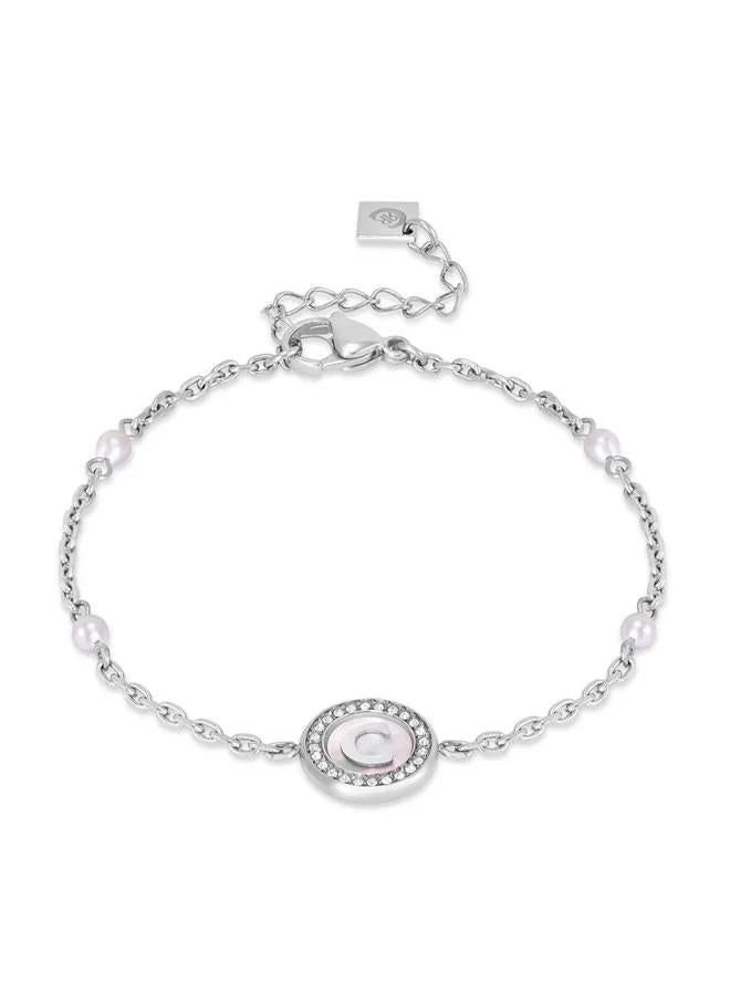 CERRUTI 1881 Raffaella Silver Stainless Steel Chain Bracelet for Women 170mm