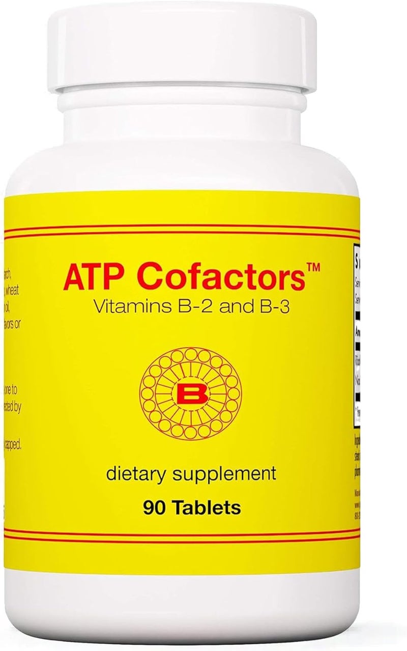 Optimox ATP Cofactors Supplement  Vitamin B Complex for Men  Women Vitamin B2 Vitamin B3 100mg Riboflavin 500mg Niacin High Potency Tablets  90 Count - Image 1