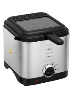 Stainless Steel Deep Fryer with Viewing Window 1.5L | Adjustable Temperature, Cool-Touch Handles & Nonstick Basket – Perfect for Chicken, Fries, Donuts & More 140WW