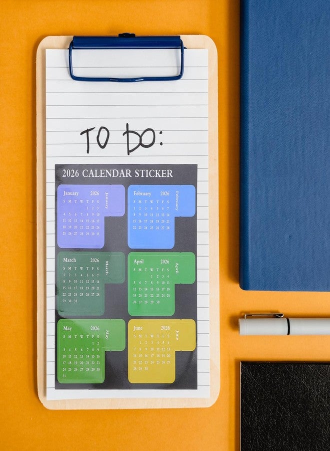 SHINEOFI 2026 Planner Stickers Set - Colorful Monthly Tabs & Page Markers for Journals Sticky Index Dividers for Scheduling, Reading Progress, Notebook Organization - Image 5