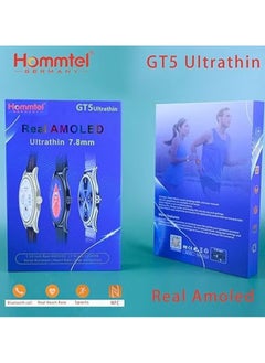 Hommtel GT5 Ultrathin Smartwatch – 1.28" Color Display, Fitness Tracking, Heart Rate Monitor, Sleep Tracker, Waterproof, Stylish & Lightweight, Smart Notifications  - Image 2