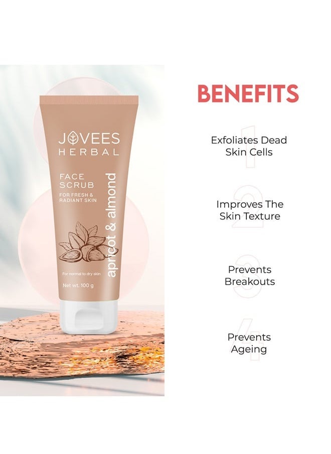 JOVEES HERBAL Jovees Apricot And Almond Facial Scrub 100 Ml  - Image 3