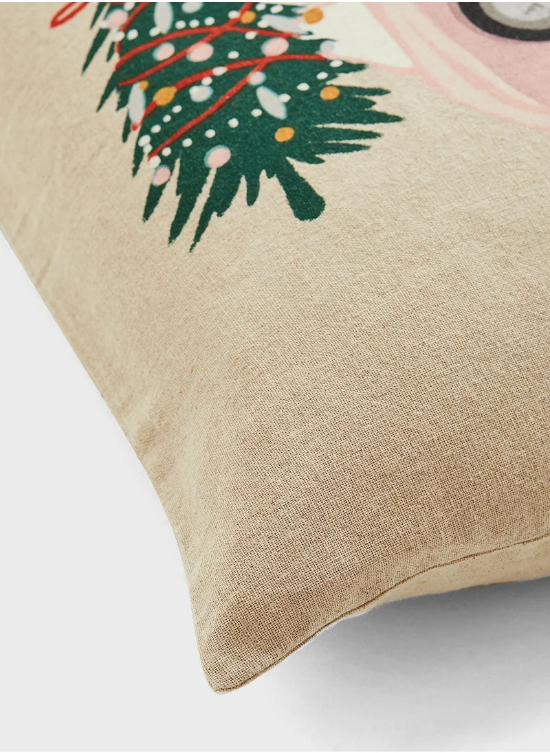 اتش اند ام Linen-Blend Cushion Cover