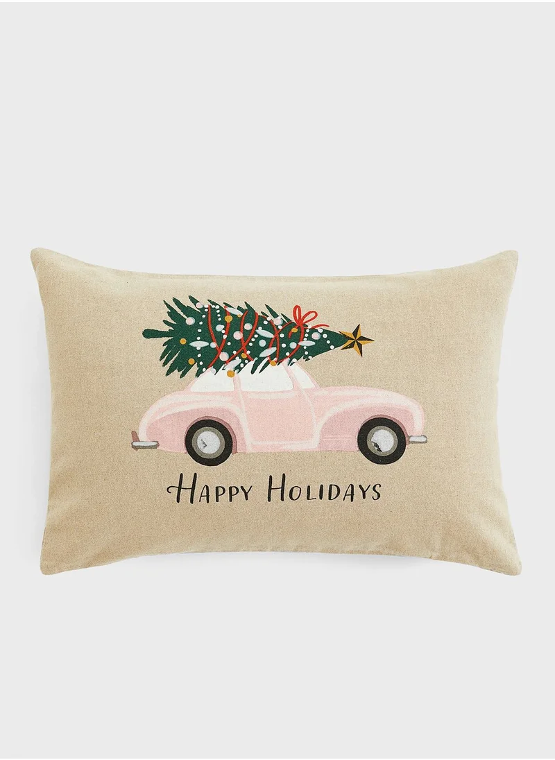 اتش اند ام Linen-Blend Cushion Cover