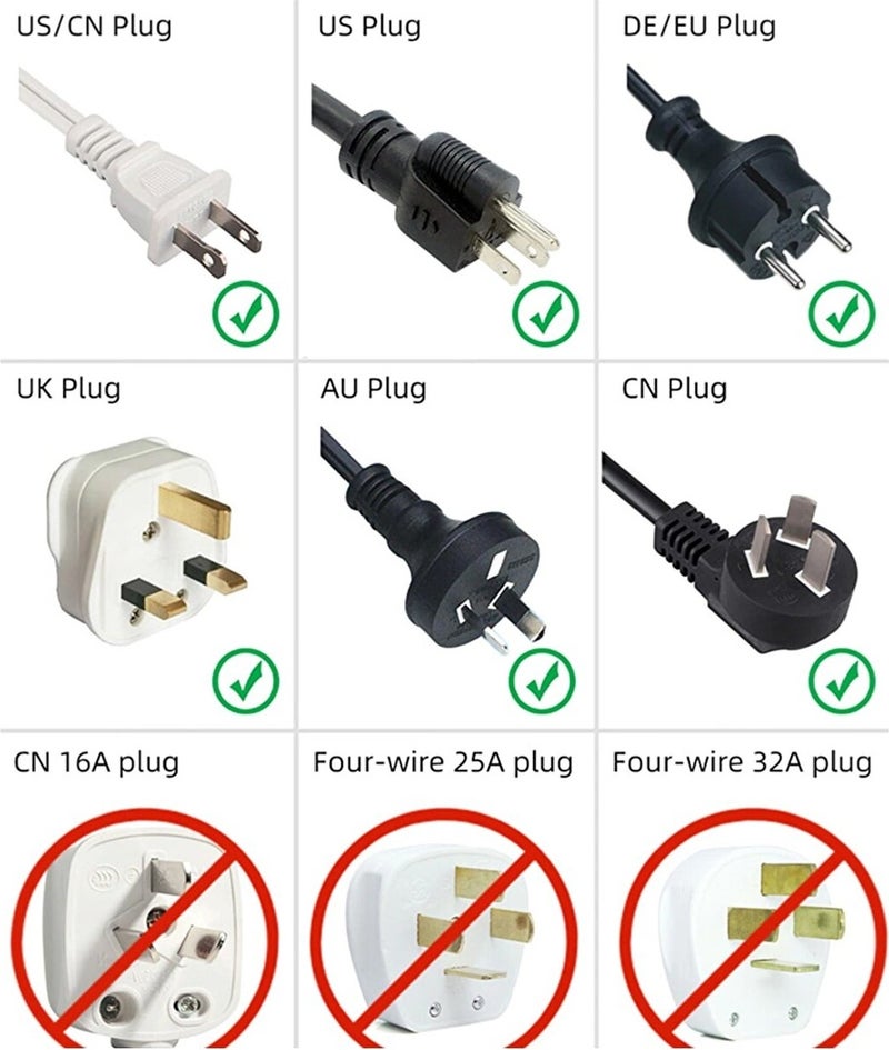 Travel Type Converter Socket British American and Australian Plug Converter Adapter
