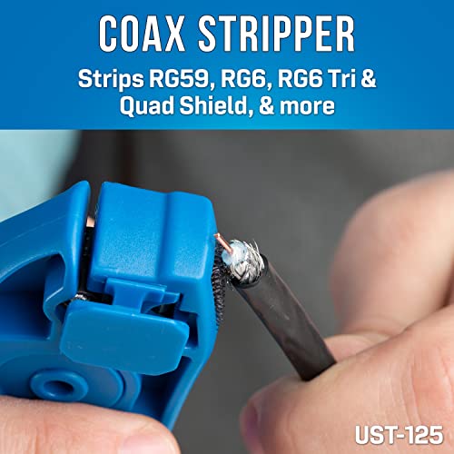 Jonard Tools TK-85 COAX Tool Kit - 8 Piece COAX Cable Network Tool Kit Featuring Coaxial Cable Stripper RG59 / RG6 / RG7 / RG11, CATV Tools and Universal Compression Tool - Image 3