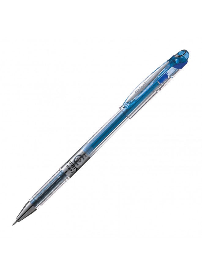 Pentel قلم جل بينتل آرتس سليكسي 0.25 مم فائق الدقة، حبر أزرق، علبة من 12 (BG202-C) - Image 3