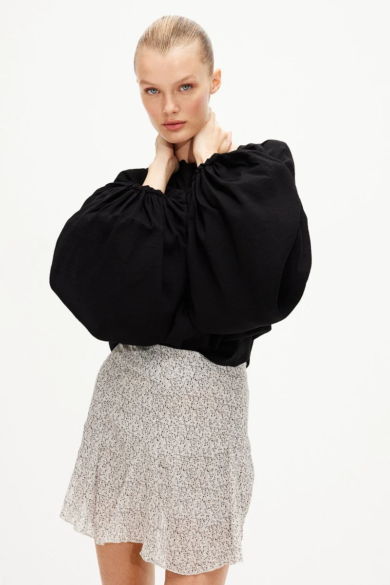 اتش اند ام Flared Mini Skirt