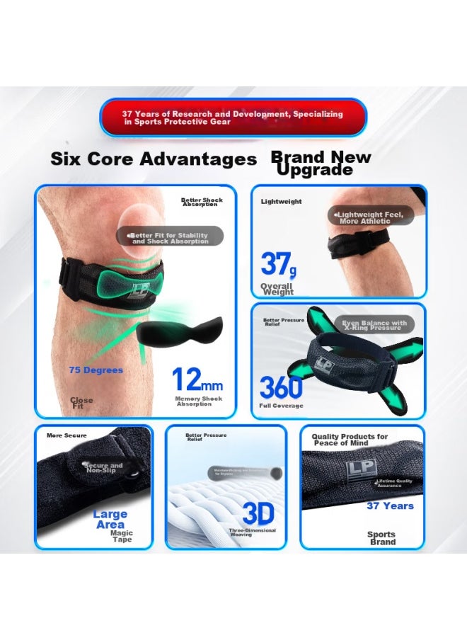 LP Lp Patellar Strap Knee Brace For Sports, Unisex, For Running, Meniscus Support, Jump Rope, Badminton, Basketball, Knee Protection, Hiking  - Image 2