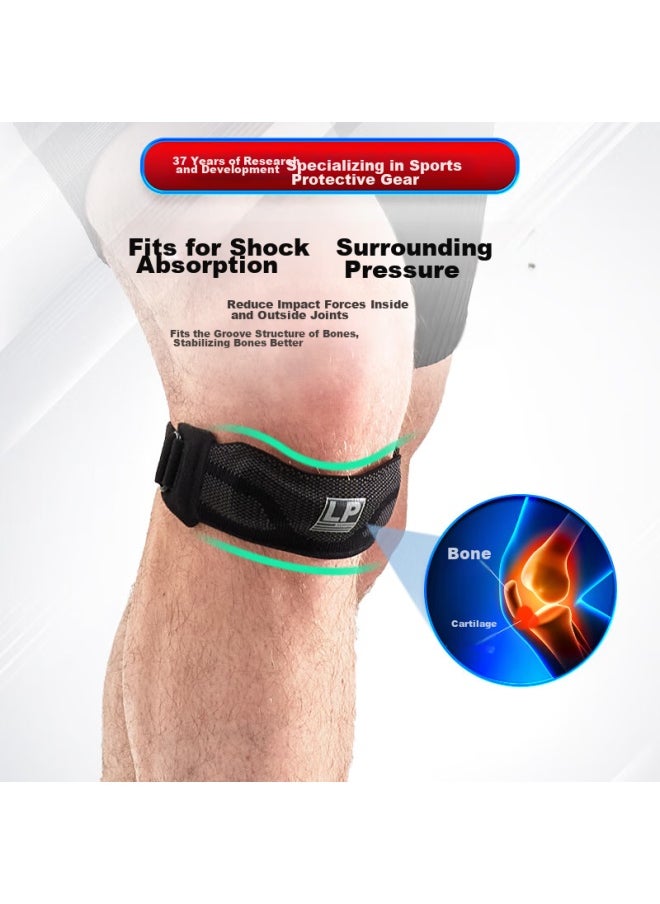 LP Lp Patellar Strap Knee Brace For Sports, Unisex, For Running, Meniscus Support, Jump Rope, Badminton, Basketball, Knee Protection, Hiking  - Image 5