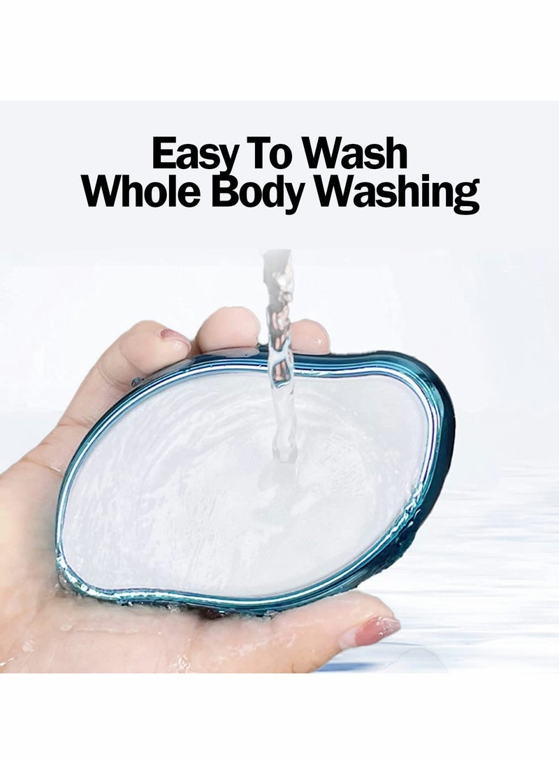 Excefore Hair Removal Eraser, Painless Crystal Hair Remover Tools Magic Crystal Hair Eraser, Soft Smooth Skin Fast & Easy Crystal Hair Removal for Men and Women (Blue) - Image 5