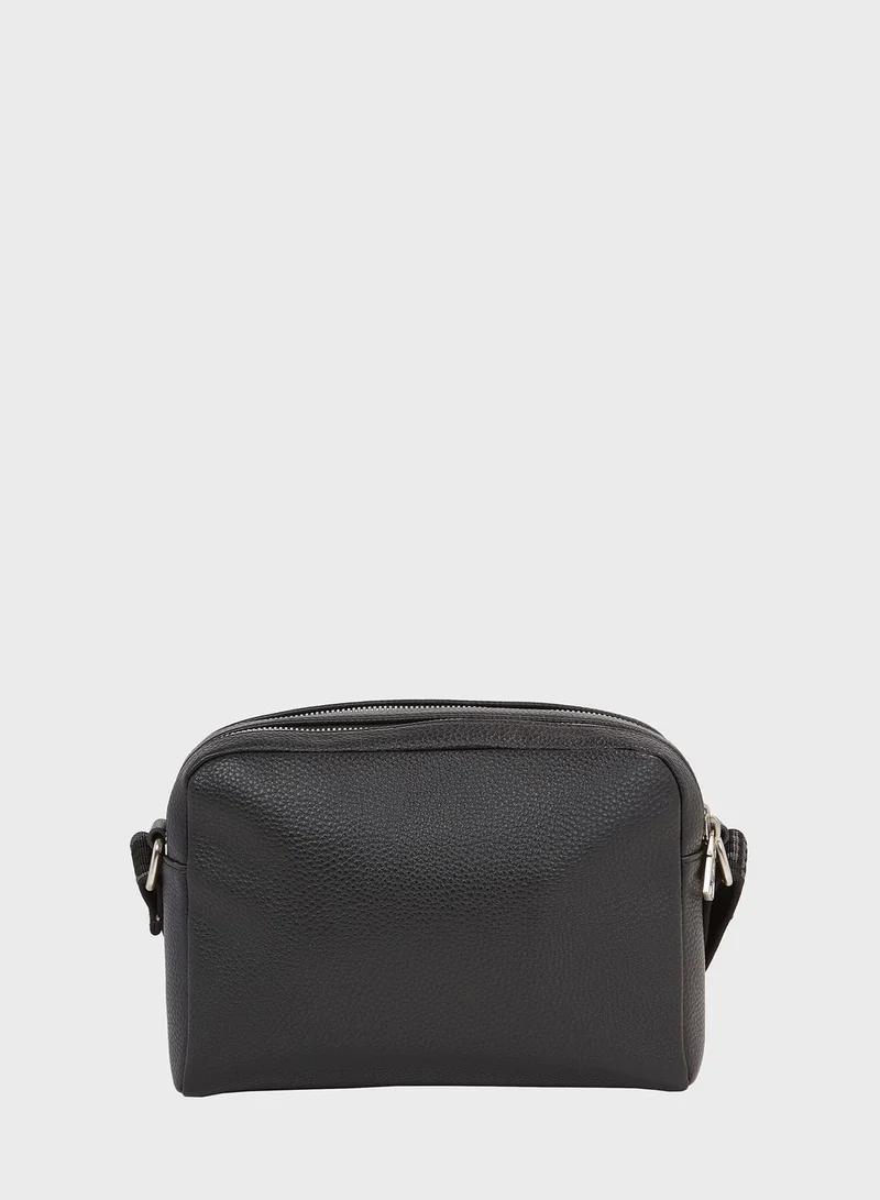 Calvin Klein Jeans Zip Over Logo Detailed Crossbody