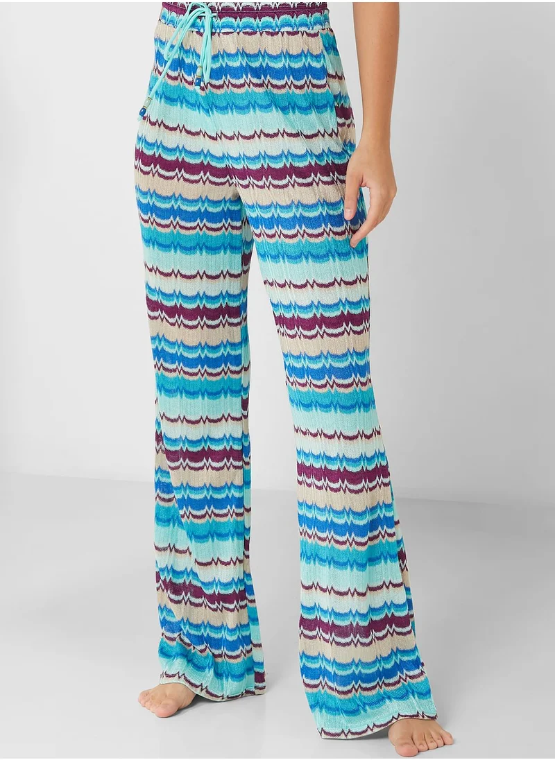 RIVER ISLAND Wide Leg Printed Pants