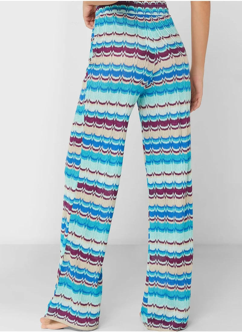 RIVER ISLAND Wide Leg Printed Pants