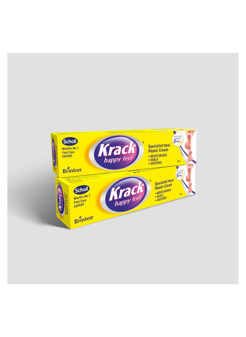 Krack Krack Heel Repair, Ayurvedic Foot care cream, 25 Gm, Pack of 2  - Image 1