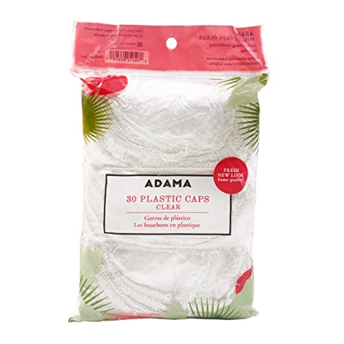 ADAMA Disposable Shower Conditioning Processing Caps, Ideal For Perms and Conditioning Treatments, Clear Caps With Elastic Trim, Standard Size For Ultimate Coverage, 30 Pack, Clear - Image 3