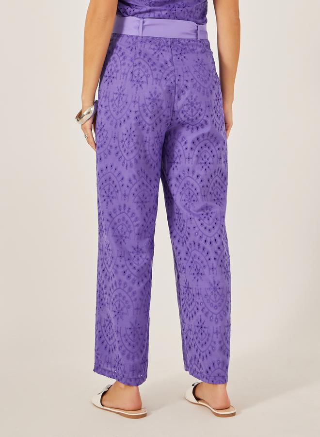 All-Over Lace Wide Leg Pants