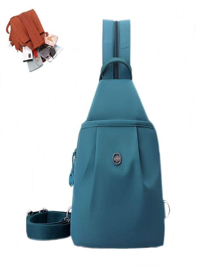 3 in 1 Convertible Backpack Purse, Waterproof Anti-Theft Travel Tote Bag, Lightweight Small Sling Shoulder Bag for Women, 2-Way Commuter Work Bag (Lake blue) - Image 1