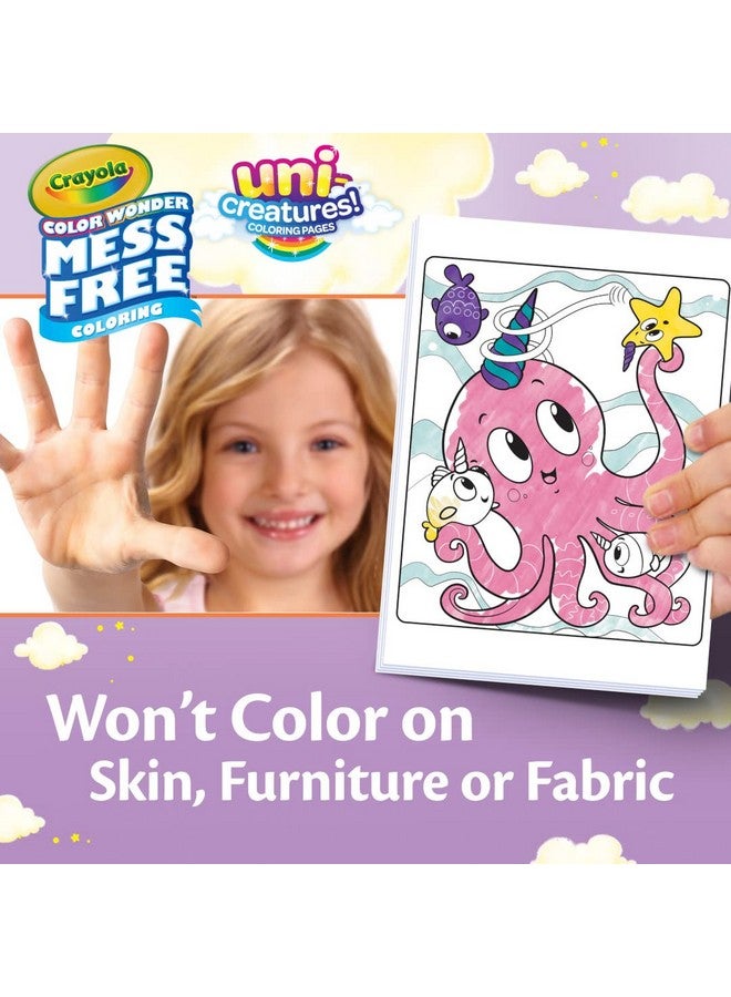 Crayola Color Wonder Unicreatures, Unicorn Mess Free Coloring Pages & Markers, Gift for Kids, Ages 3, 4, 5, 6, - Image 4