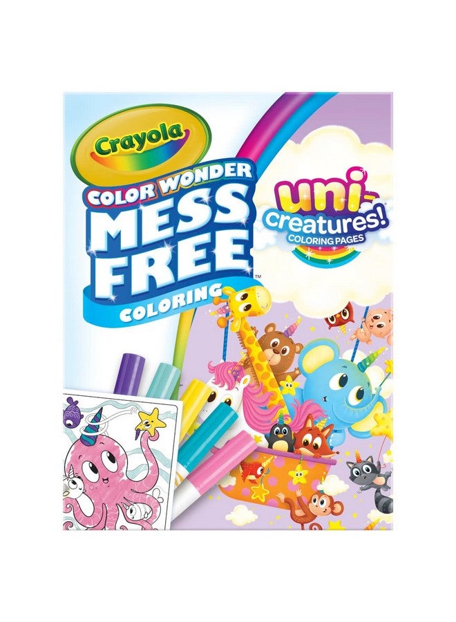 Crayola Color Wonder Unicreatures, Unicorn Mess Free Coloring Pages & Markers, Gift for Kids, Ages 3, 4, 5, 6, - Image 1